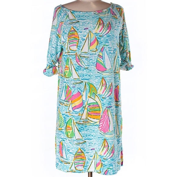 Lilly Pulitzer You Gotta Regatta Dress Size Medium - Picture 5 of 5